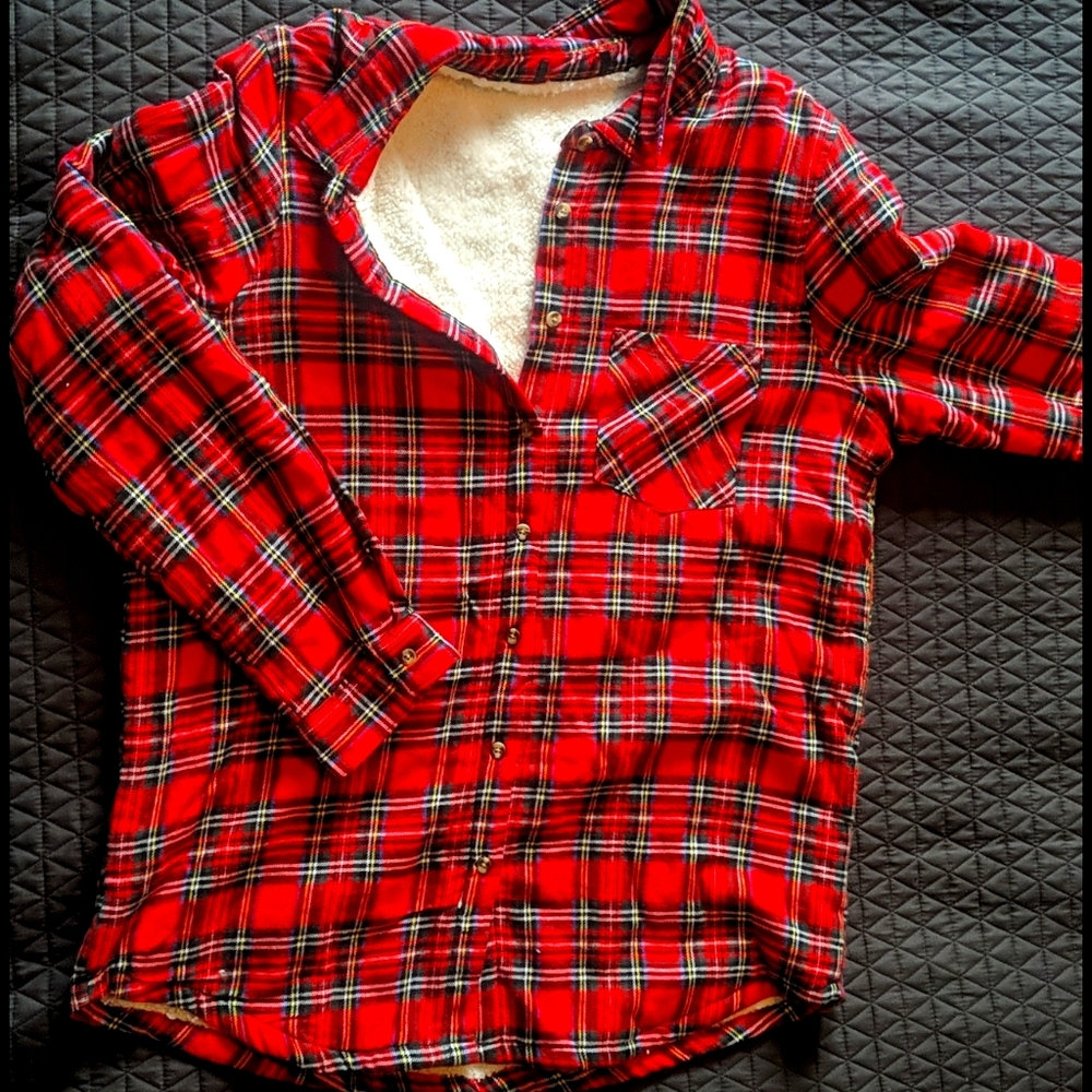 Thin plaid jacket